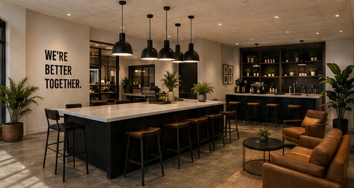 Design rendering of The Café at the C4 City Center